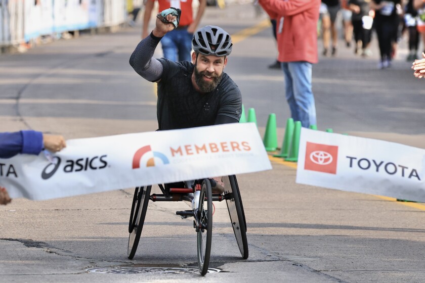 Grandma's Marathon_wheelchair winner