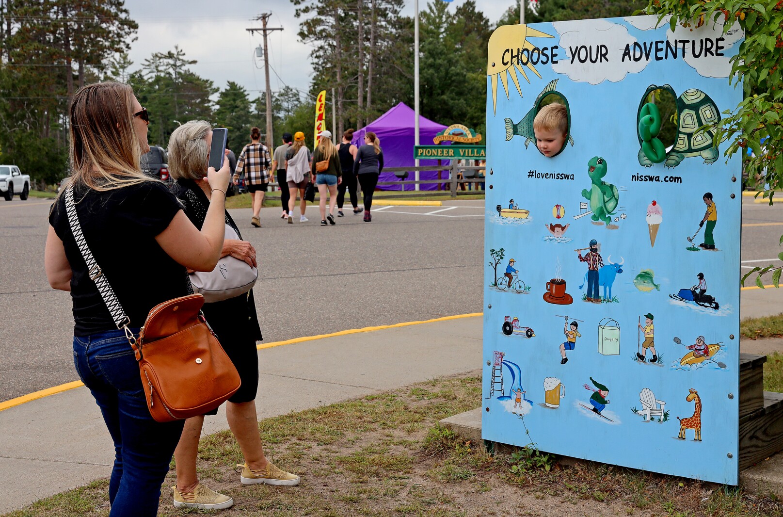 People enjoy the 47th annual Nisswa Fall Festival on Saturday, Sept. 17, 2022.