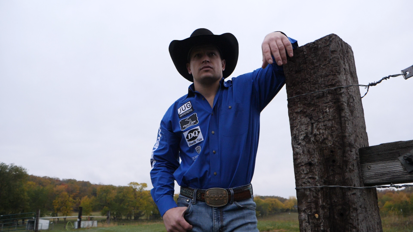 Granite Falls local celebrity Tanner Aus steps from the arena onto the ...