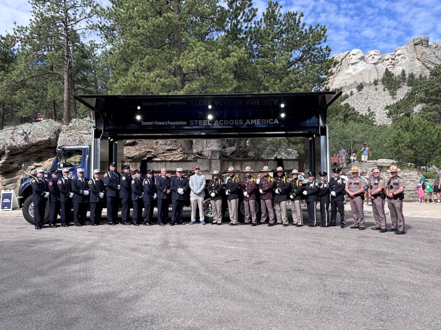 Traveling 9/11 memorial makes a stop at Mount Rushmore National Memorial