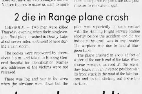 old newspaper clipping