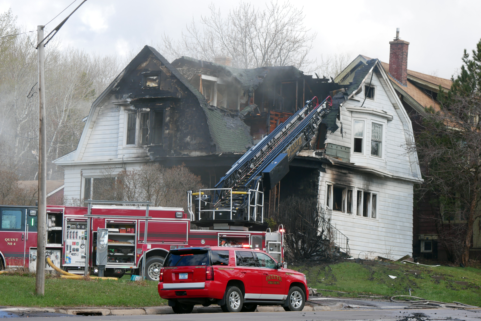 Woodland Avenue house destroyed in fire