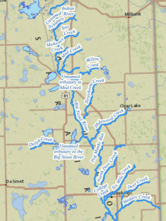 Map of the water system.