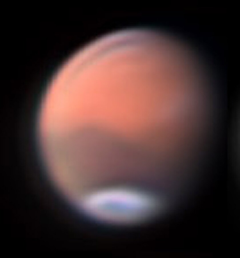 Mars et calotte polaire