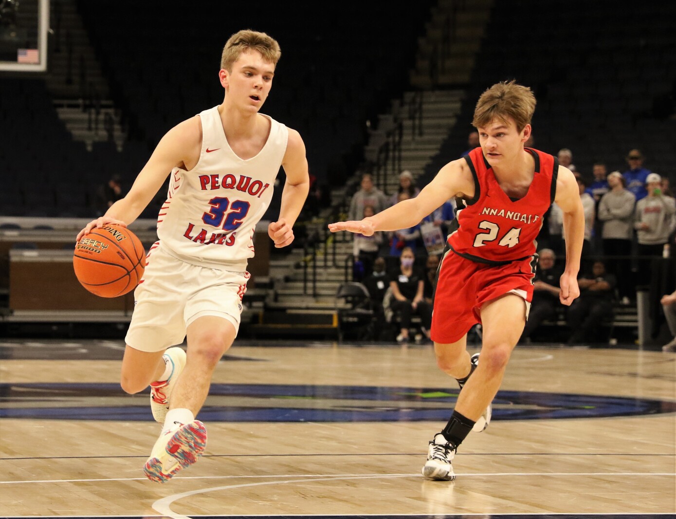 Pequot Lakes vs Annandale Class 2A State Quarterfinals Tuesday, March 22, 2022, at Target Center.