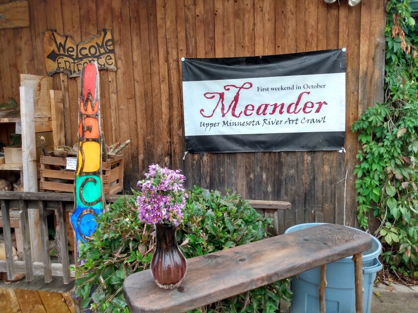 Artist Doug Pederson in Lac qui Parle County welcomes visitors to his rural studio.