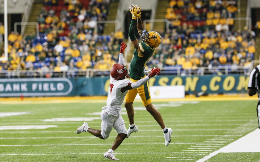 Healthy season, radio experience helped Bison WR Mathis with ...