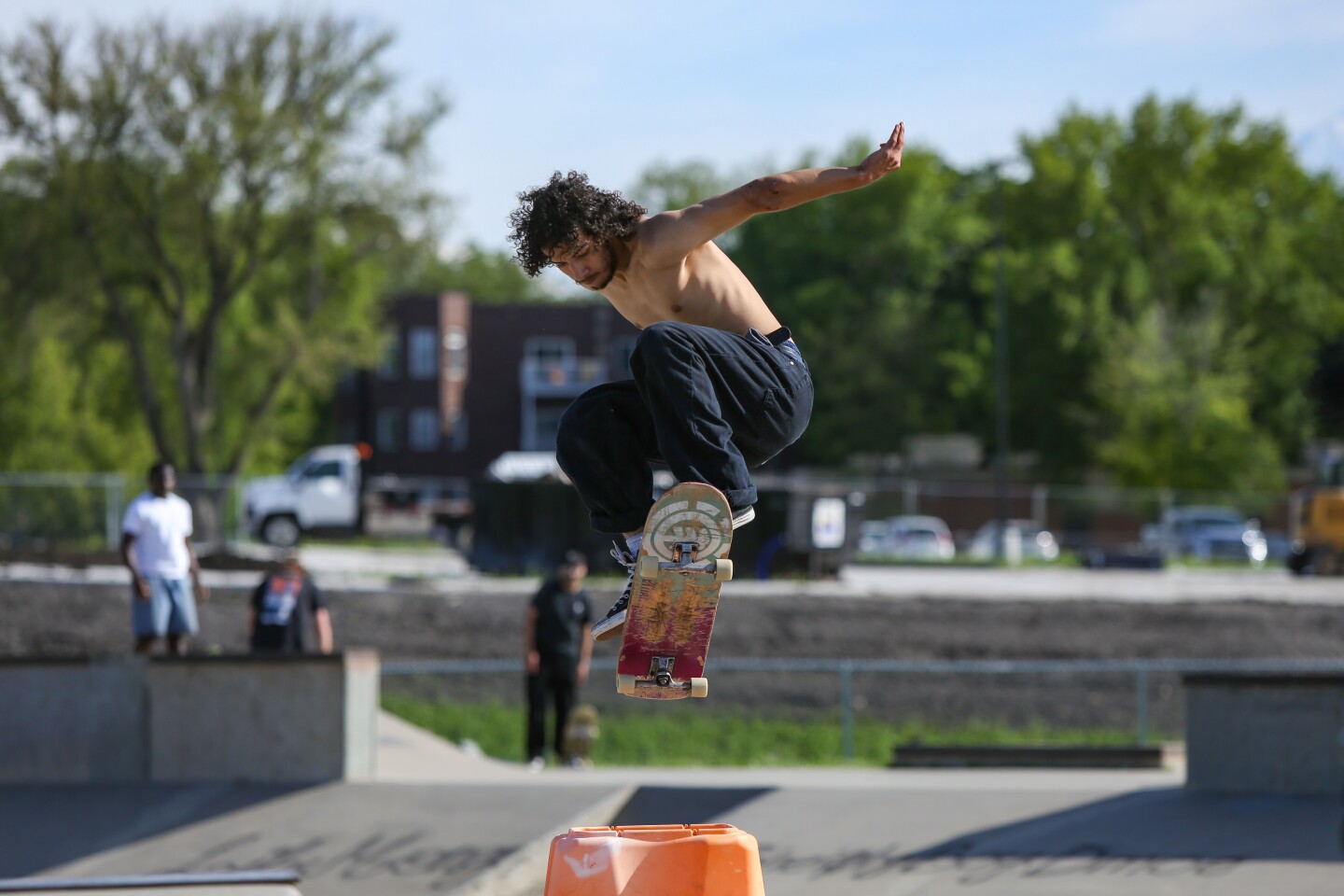 Ram Loera skateboards at the Dike West Skate Park on May 28, 2025.