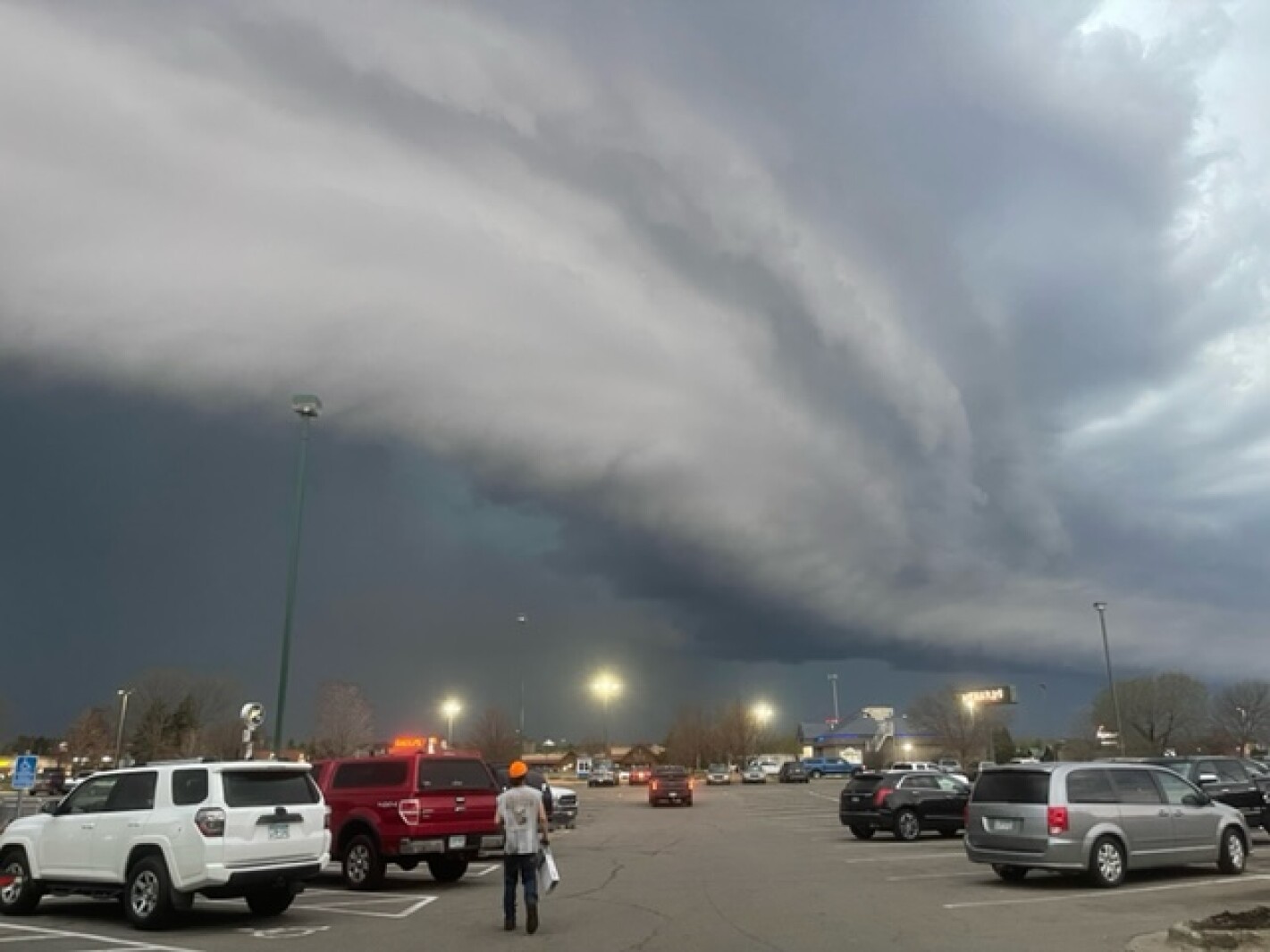 Clouds accompanying severe weather on May 12, 2022 in central Minnesota
