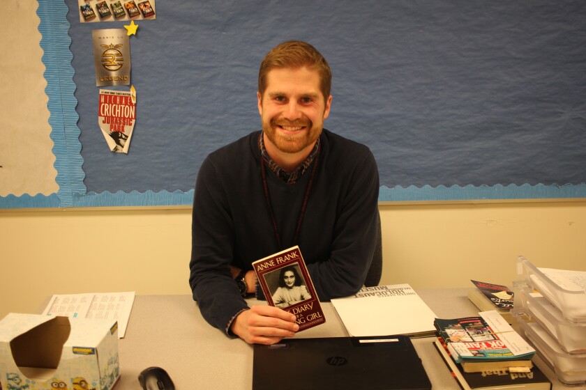 Ashlee Cournia, language arts teacher at Shanley High School in Fargo. Kim Hyatt/ Forum