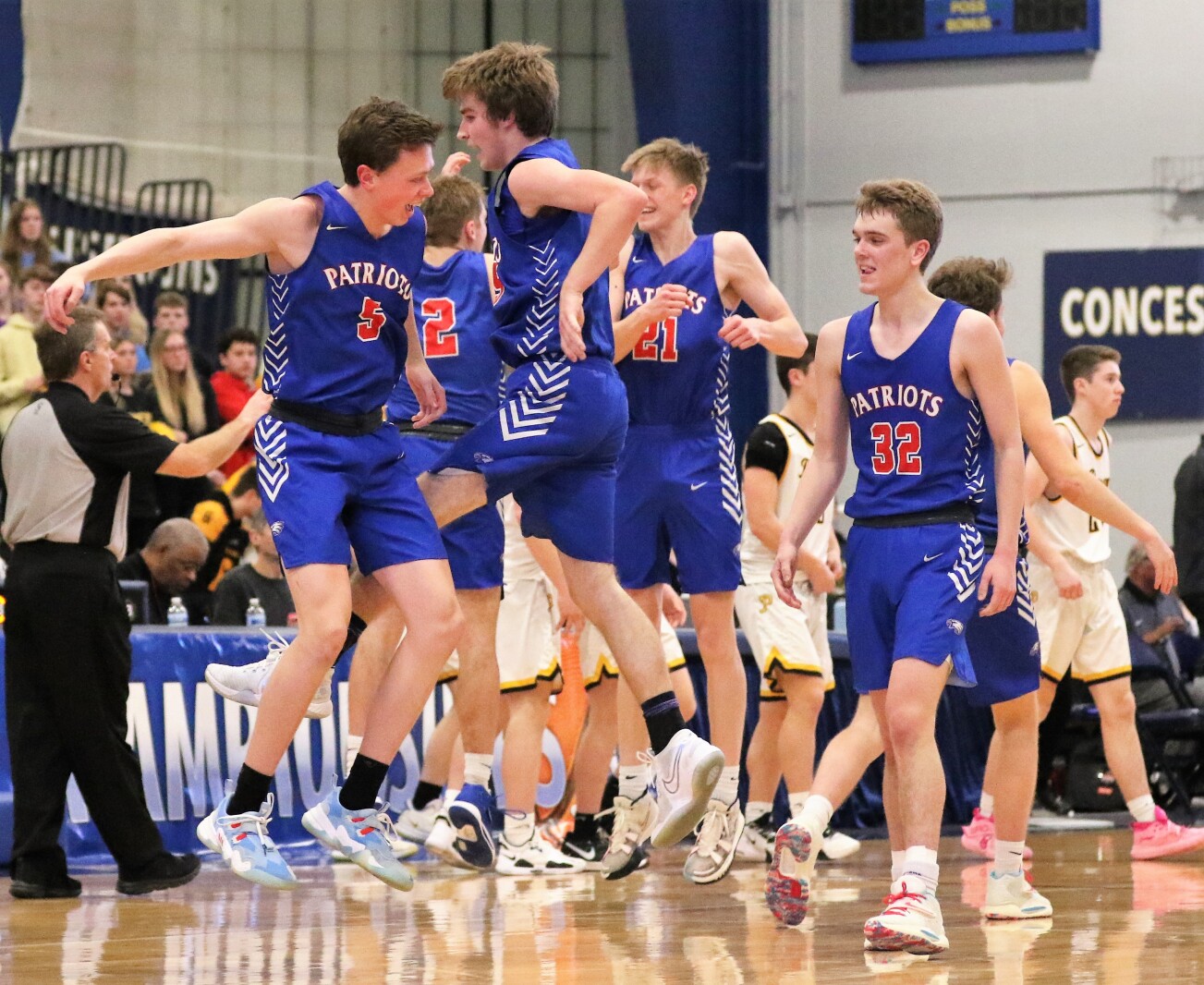 Pequot Lakes vs Minnehaha Redhawks in the Class 2A State Tournament Wednesday, March 23, 2022, at Concordia University in St. Paul.