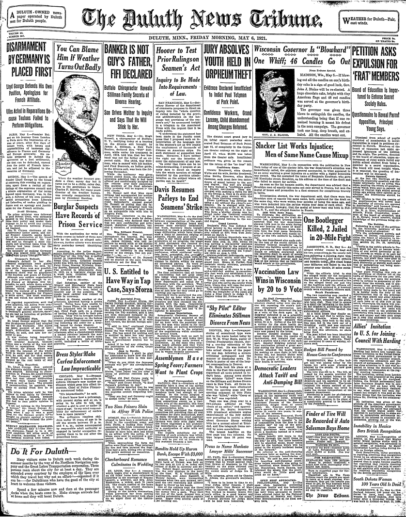 Bygones 100 years ago, Duluth saw a surge in divorces Duluth News