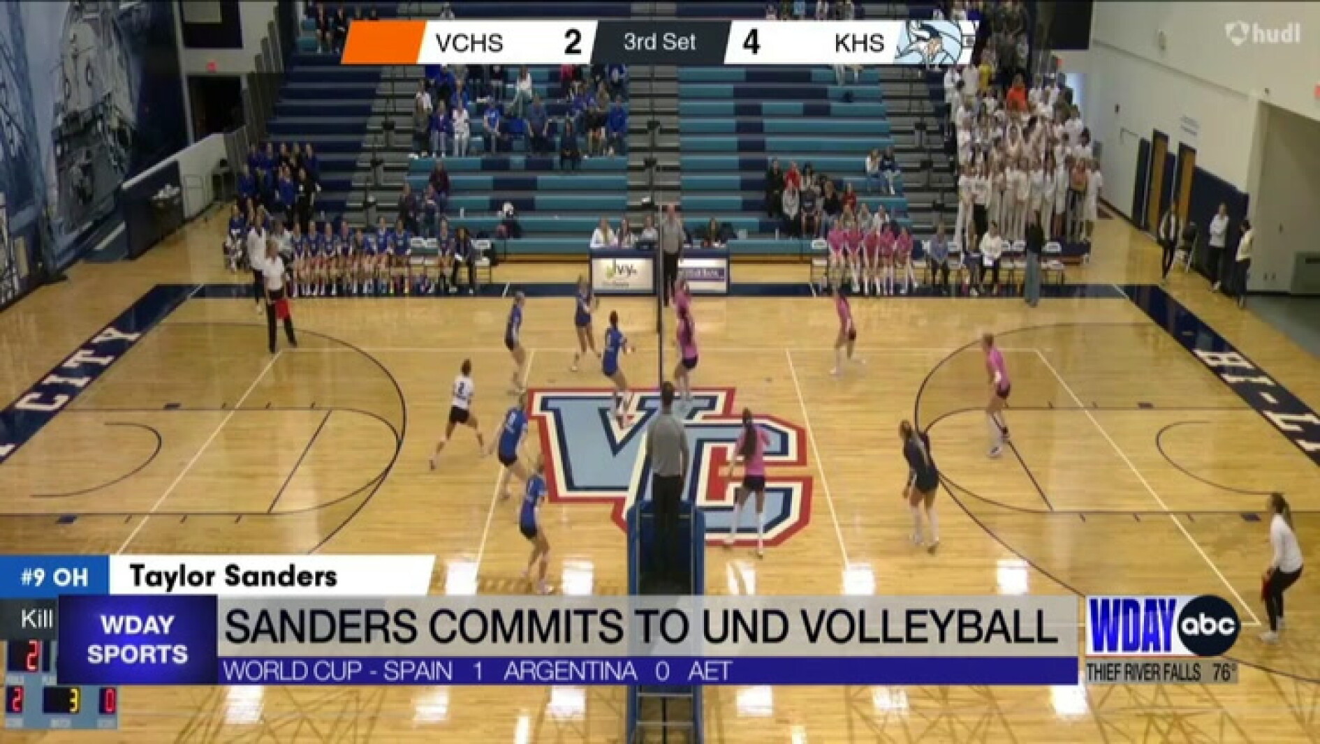 Kindred's Taylor Sanders Commits to UND Volleyball