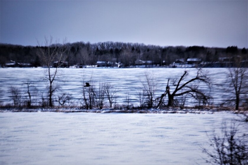 Frozen lake