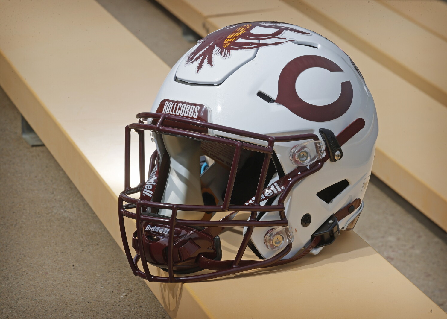 corrugate football helmet Jasilon Big Head Cutout, Fat Heads on Stick Custom Photo, Giant Fun Face Cardboard Cutouts, Life Size face on a Stick, 8, 12, 18, 24, 30, 34in Tall Football The helmet features a mini size Speed shell Cornell - HELMET HISTORY