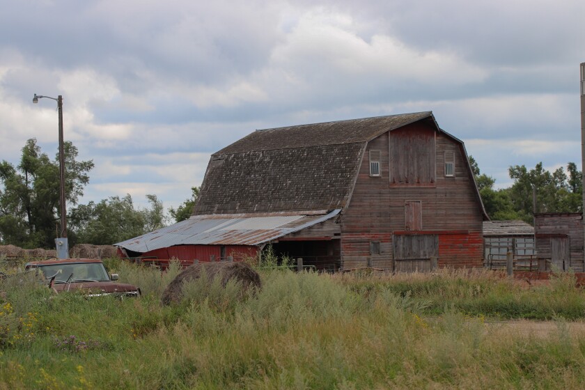 The Leppert family barn where Shannon Ness was kidnapped from when she was seven years old. Photograph taken in LaMoure County on Aug. 13, 2024..jpg