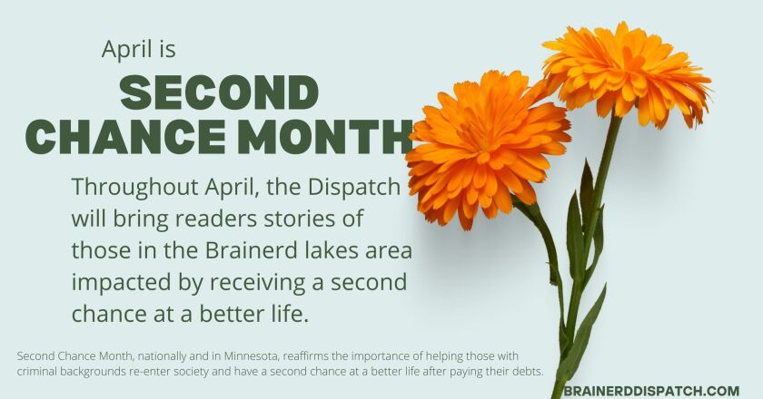 A graphic denotes a recurring feature highlighting stories of people in the lakes area in April
