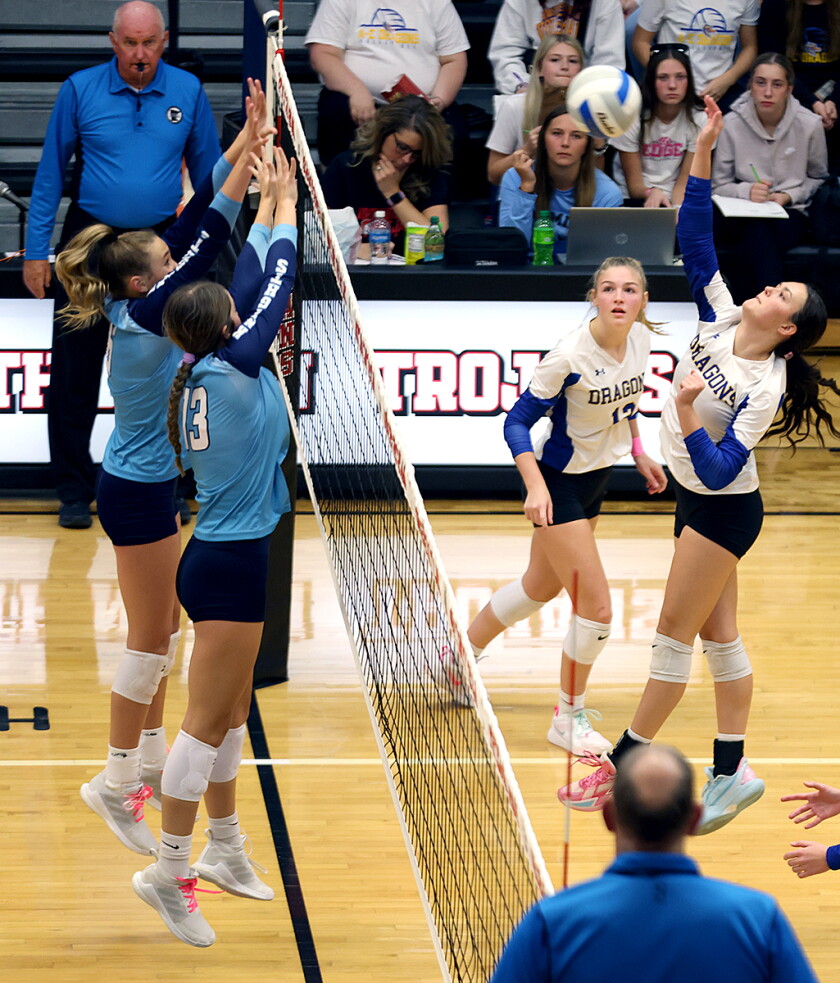 Knights sweep Dragons in South Sub-Section 3A volleyball playoffs - The ...