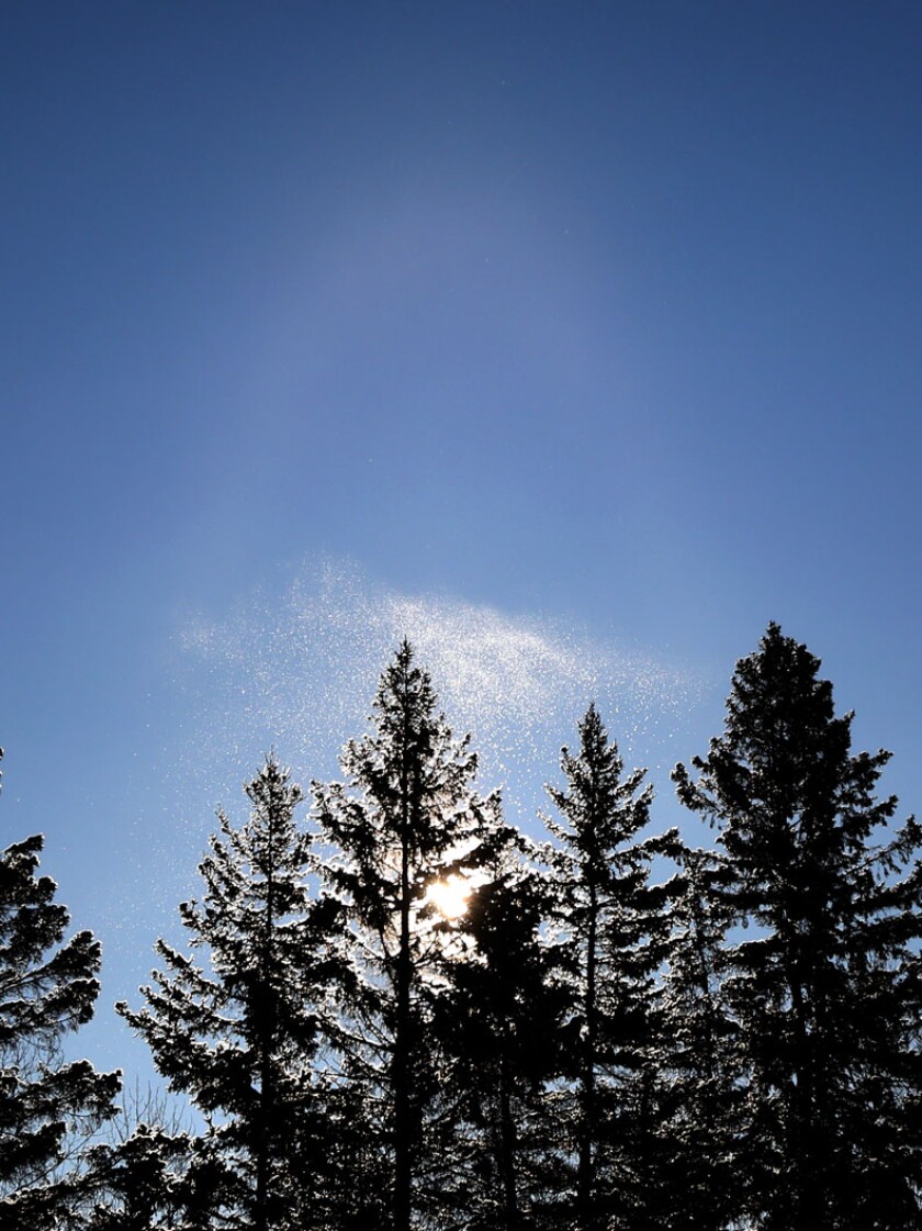 Snow crystal oval halo Jan 15 2022
