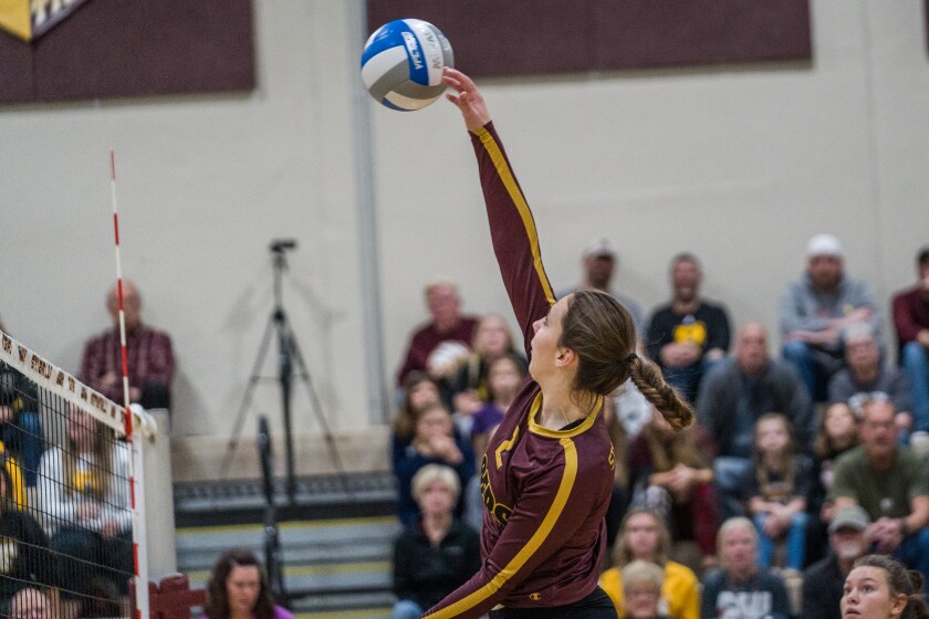 Stewartville, Byron Section 1AAA girls semifinal volleyball