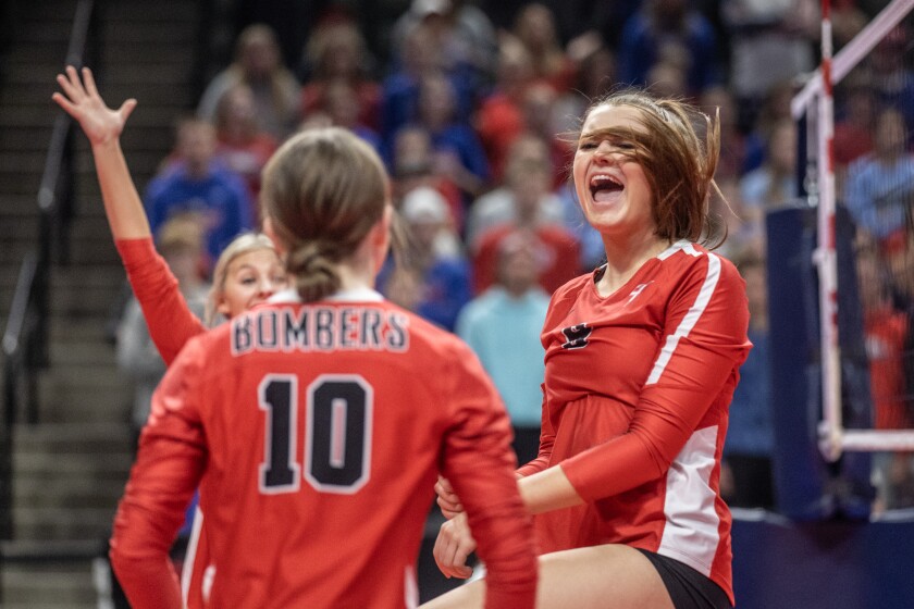 Cannon Falls, Pequot Lakes Class AA Championship volleyball
