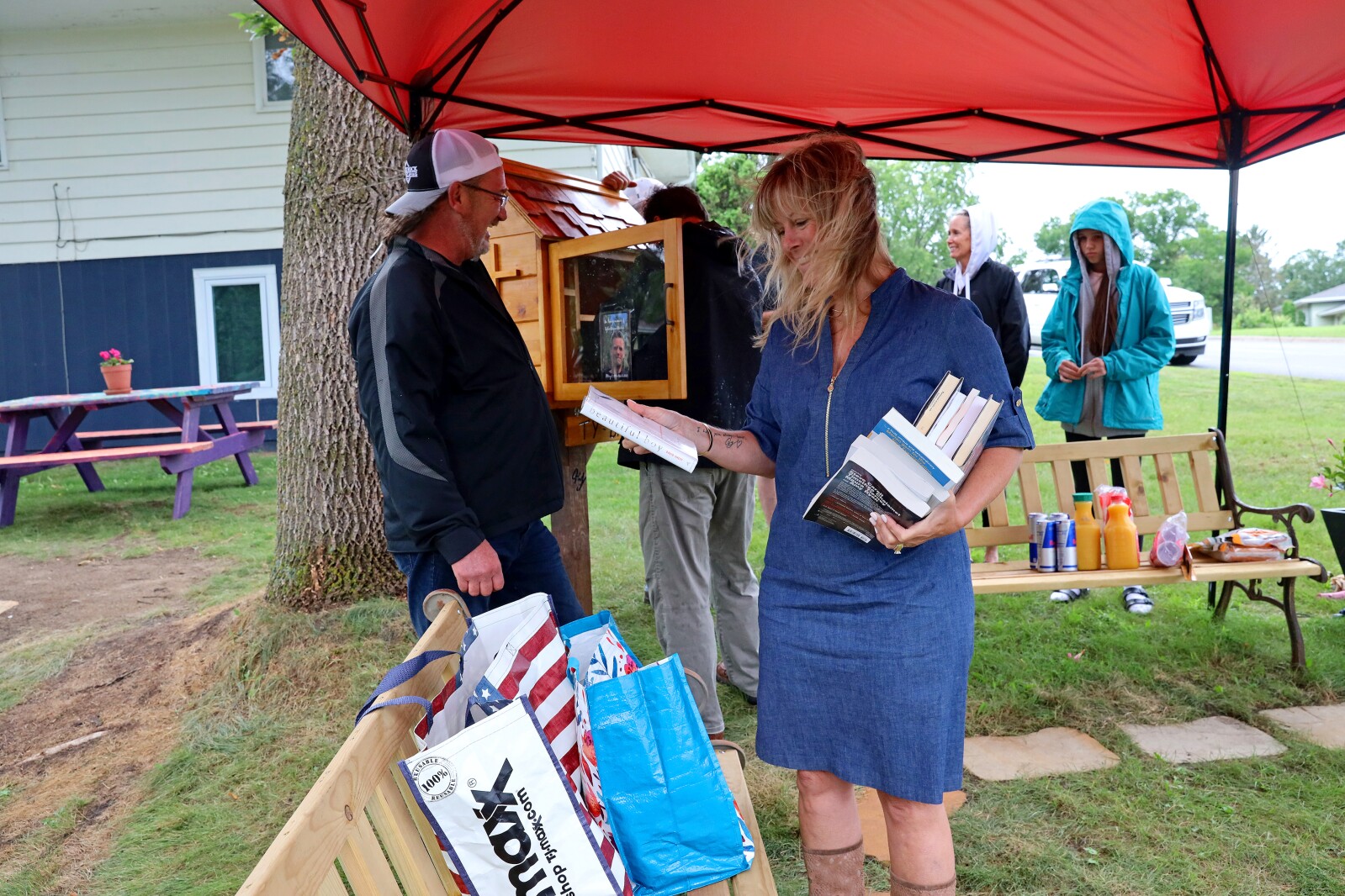 Saturday, July 23, 2022, during the installation of the first Ty-brary in Brainerd.