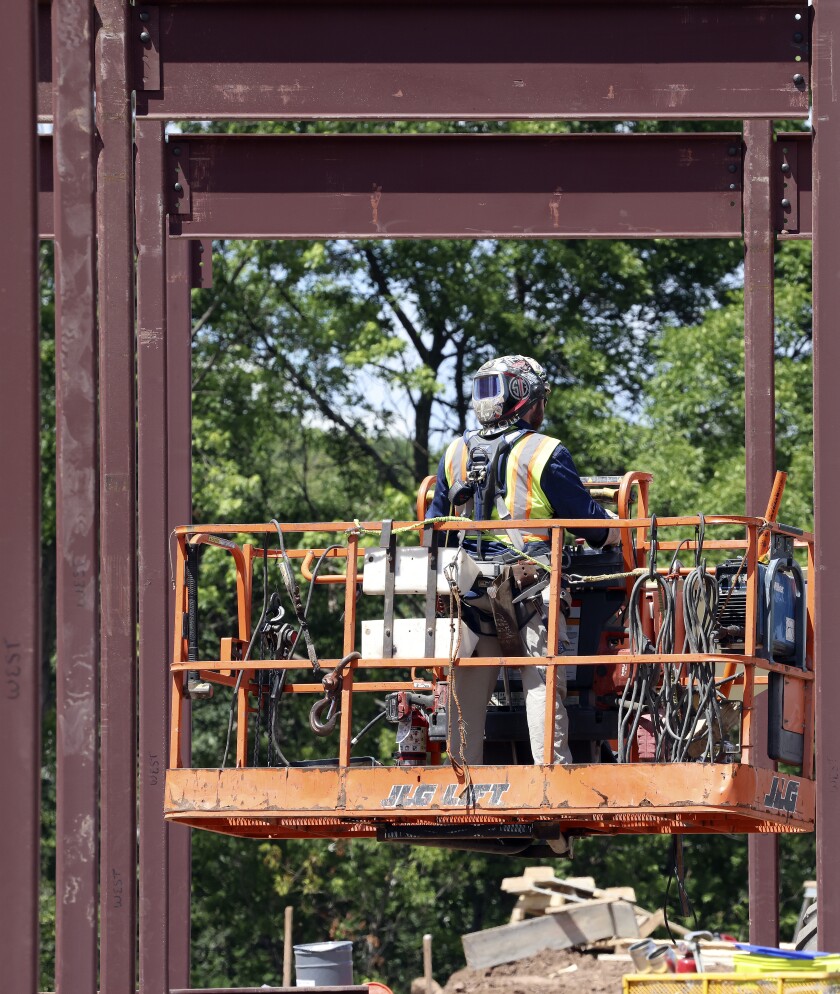Man on a lift.