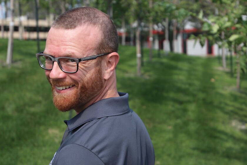 Andrew Tyson, a West Fargo parent who figured out a way to transfer his children to Fargo Public Schools because he agreed with the district's mitigation strategies.jpg