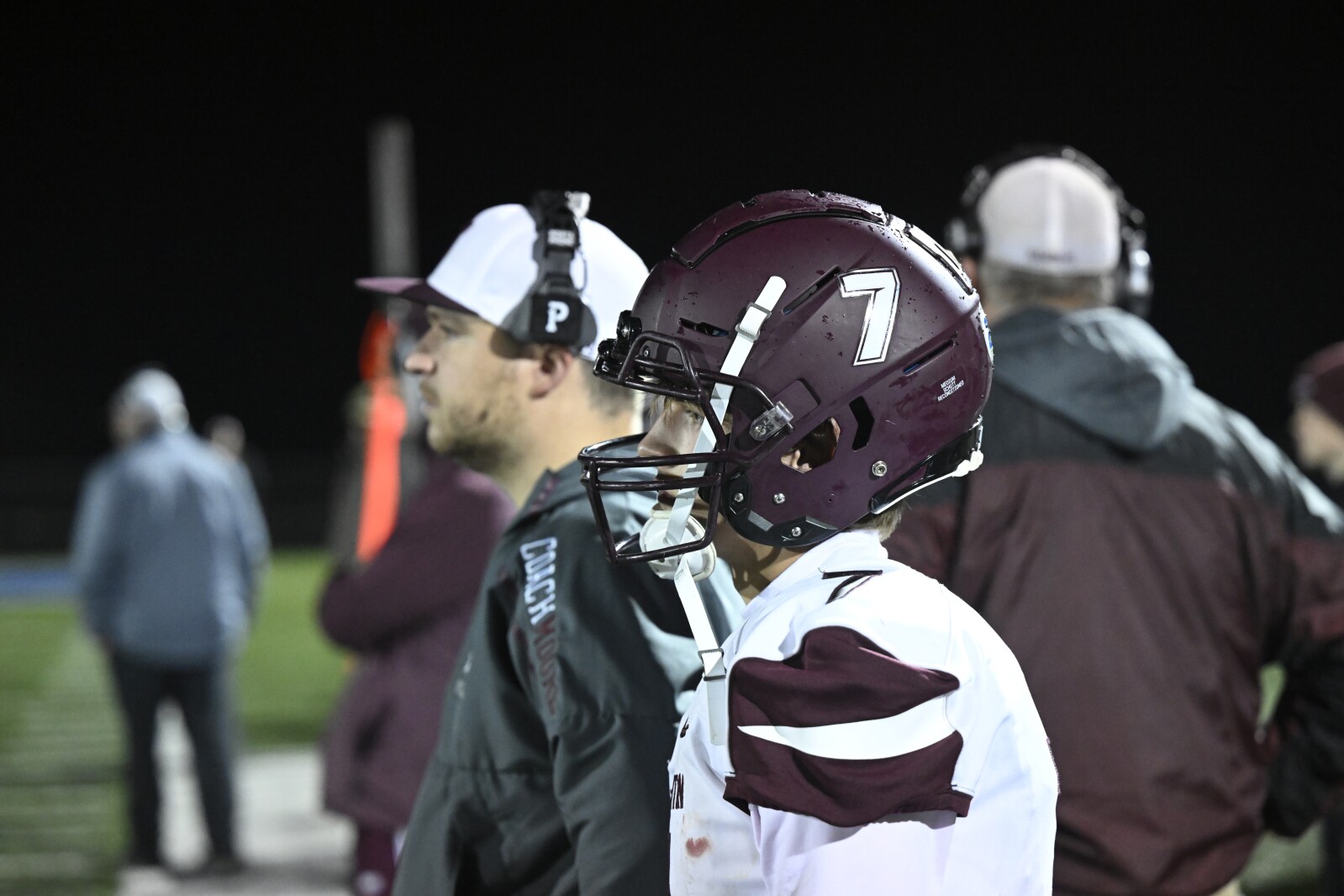 Crosby-Ironton Football vs. Moose lake Willow River and fans at the Section 7A game.