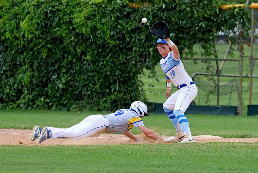 A play at first base