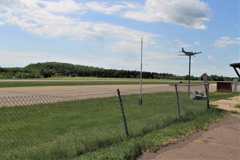 The runway at the Silver Bay Municipal Airport failed to meet standards when examined by the Minnesota Department of Transportation last week. The airport is closed for the foreseeable future. The City Council plans to meet with the Federal Aviation Administration on Wednesday, June 13, to discuss its future. (Teri Cadeau/News-Chronicle)