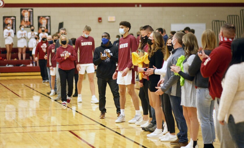 Davies boys senior night