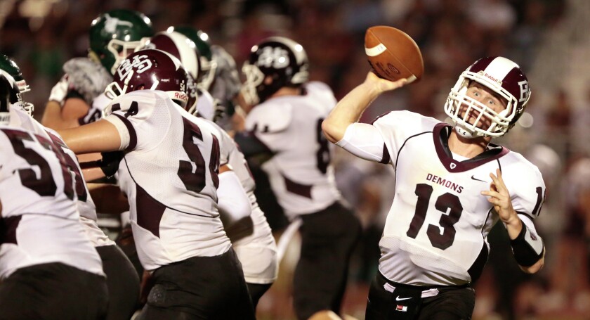 Michael Yeanay of West Fargo celebrates a West Fargo touchdown in the third quarter of the Friday, September 4, 2015, game against West Fargo. Dave Wallis / The Forum