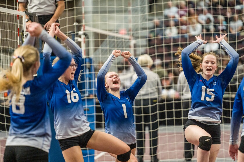 Section 1A, 1AA girls volleyball semifinals