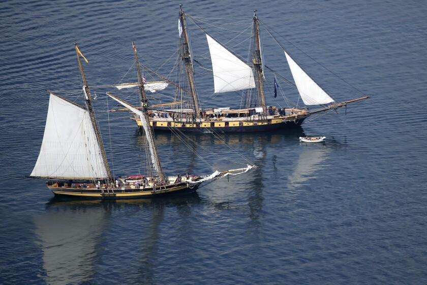 Tall ships.