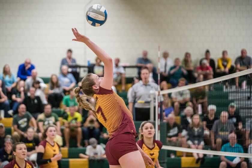 Mayo, Stewartville girls volleyball