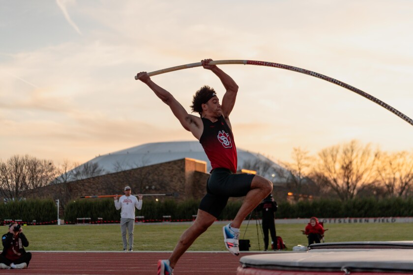South Dakota's Tre Young was named Summit League Athlete of the Year in 2025.