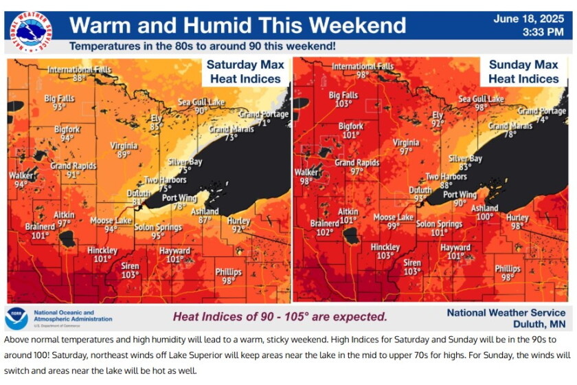Soaring temps, humidity lead to extreme heat watch this weekend ...