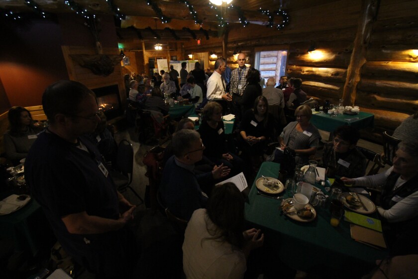 Essentia Health invited people in the area surrounding Pine River to attend a meeting to discuss their priorities and interests in the Pine River Clinic expansion.
