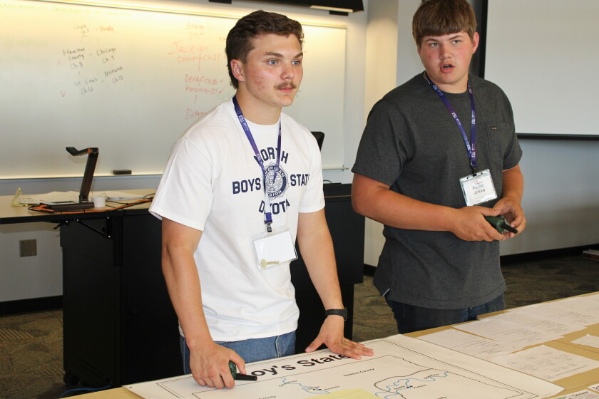 Students learn democracy firsthand at North Dakota Boys State in ...