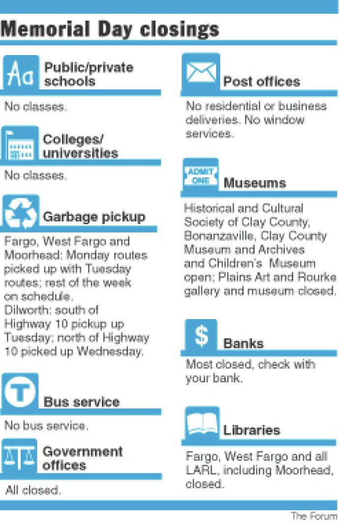 Memorial Day Closings InForum Fargo Moorhead And West Fargo News memorial-day-closings-inforum-fargo-moorhead-and-west-fargo-news