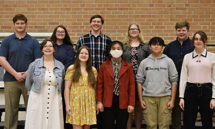 Worthington High School students on the robotics team were honored at the Worthington High School Awards Ceremony on Wednesday, May 25, 2022.