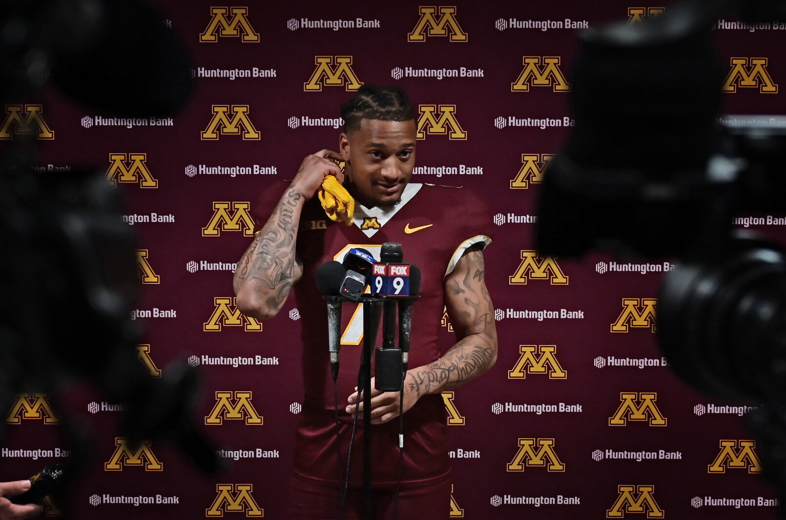 Autman After wiping away tears, Gophers receiver Chris Autman-Bell found his ...