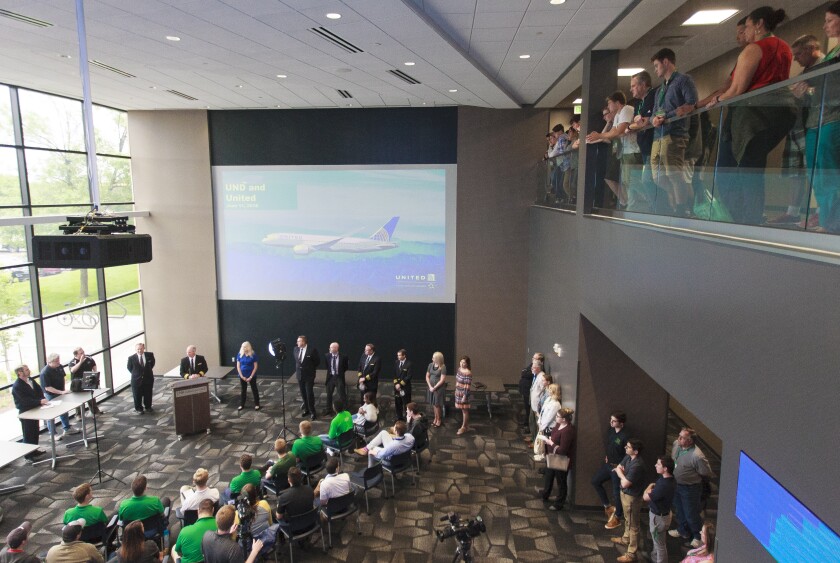 UND, United Airlines announce pilot pathway program - Grand Forks ...