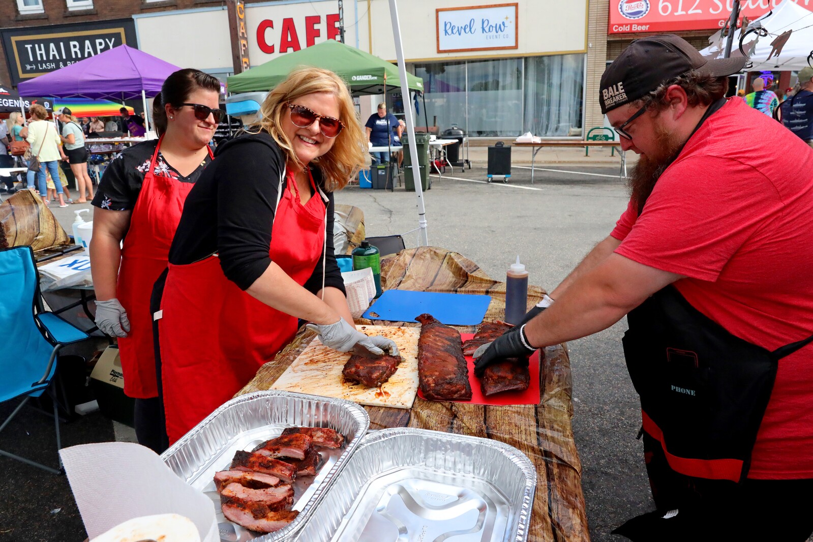 People enjoy the Cub Foods Ribfest during Brainerd Jaycees Street Fest on Saturday, July 23, 2022, in downtown Brainerd.