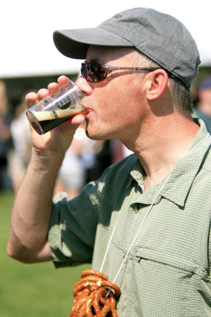 At the beer fest