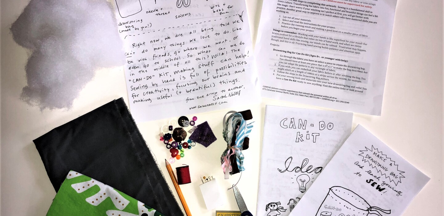 Kitchigami Regional Library offering Learn to Sew kits Pine and Lakes