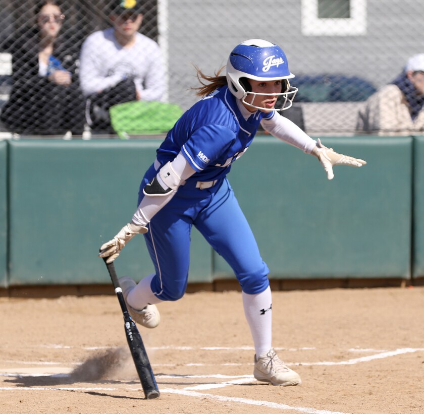jhs softball gange headed to first 050322.jpg