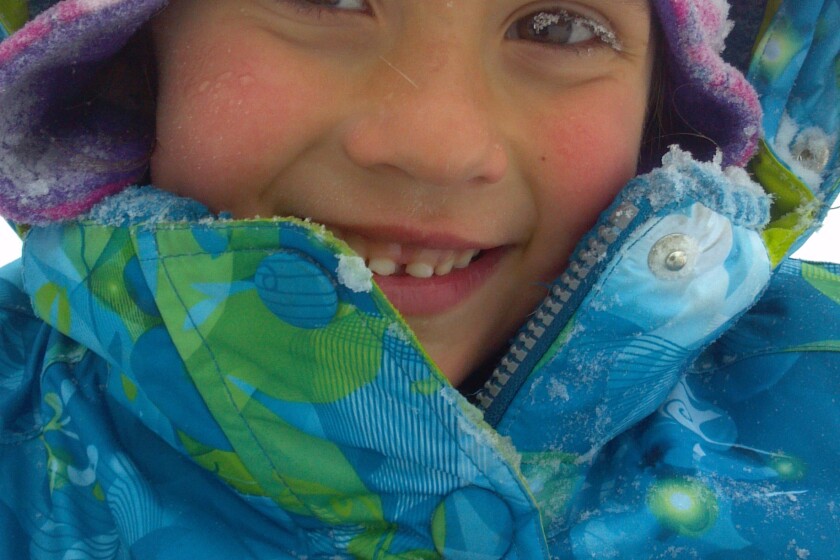 Wintertime smile