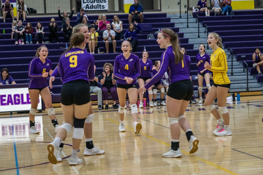 Kasson-Mantorville, Lourdes girls volleyball